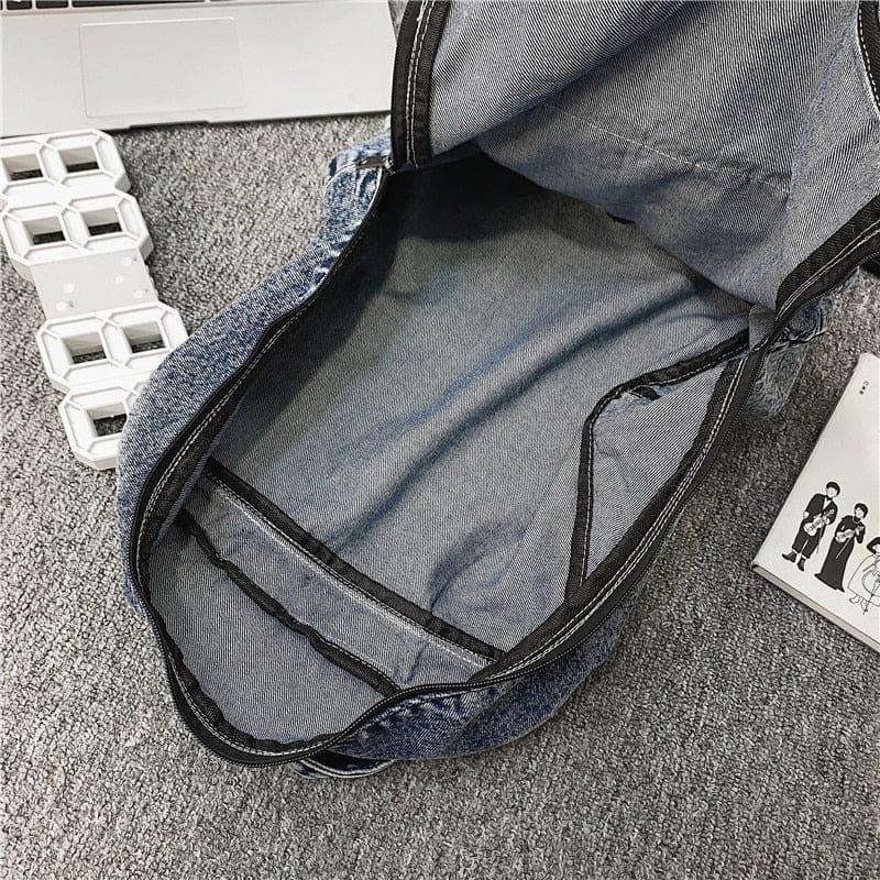 Penelope denim backpack - VERSO QUALITY MATERIALS