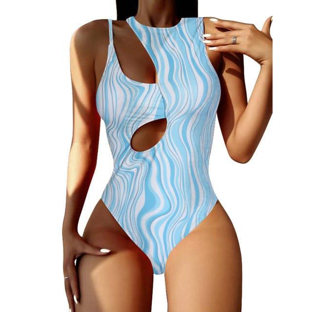 Pirsilia one piece swimsuit Verso Sky blue S 