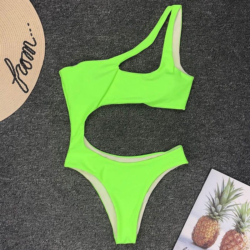 Sage one piece swimsuit Verso Neon green S 