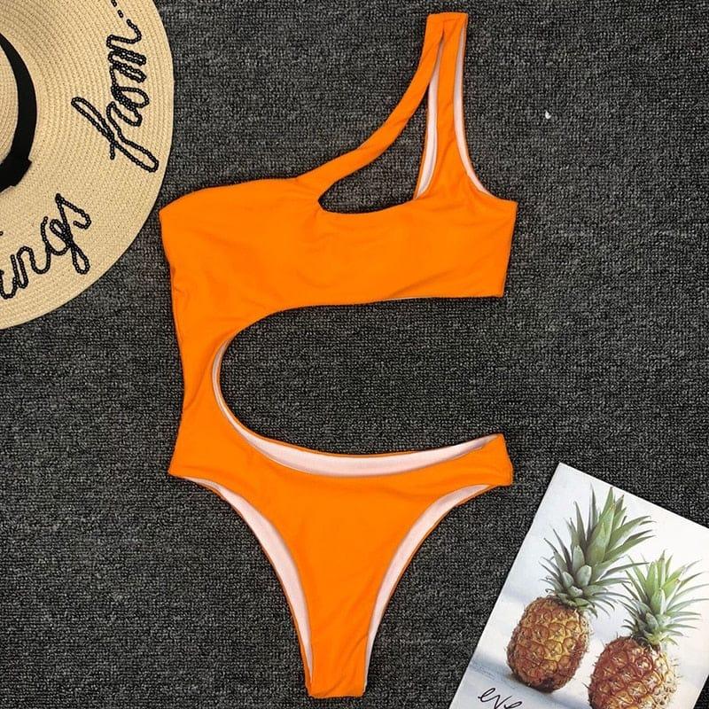 Sage one piece swimsuit Verso Orange S 