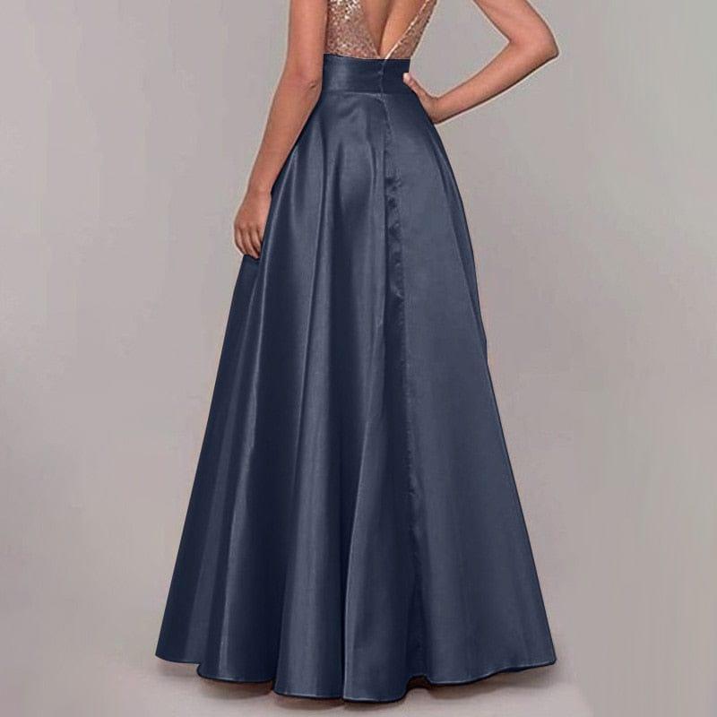 Scarlet long skirt (Plus sizes) - VERSO QUALITY MATERIALS