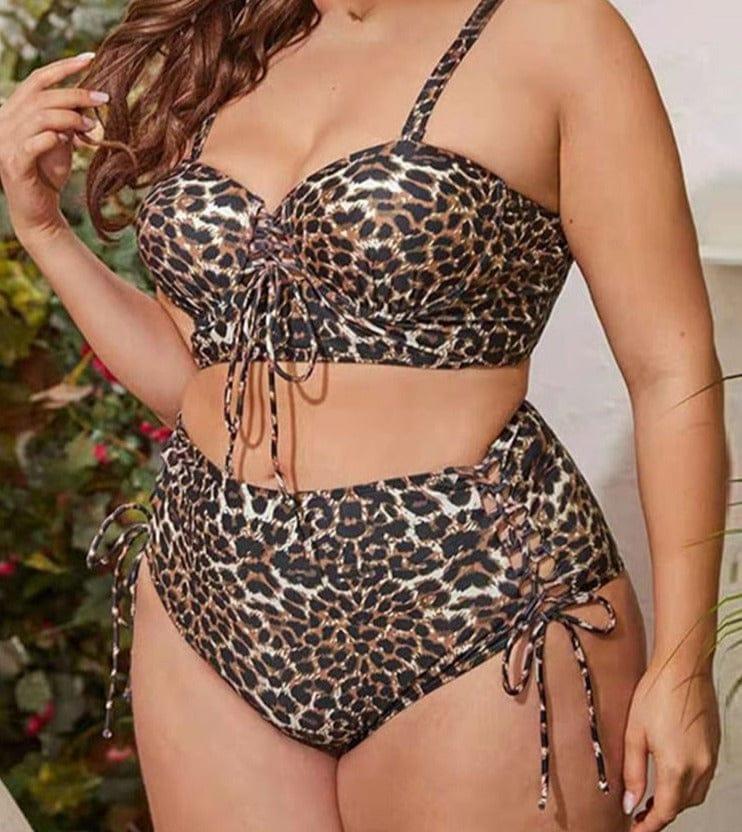 Scarlette high waist bikini swimsuit set (Plus sizes) - VERSO QUALITY MATERIALS