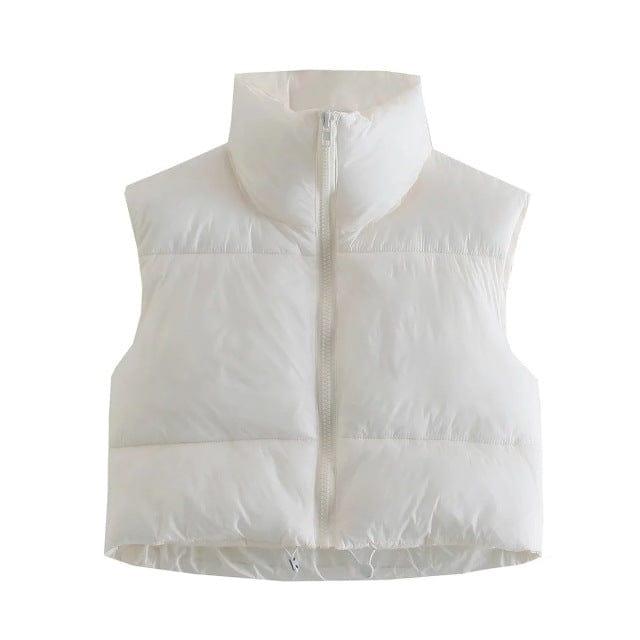 Supper puffy vest Verso White L 