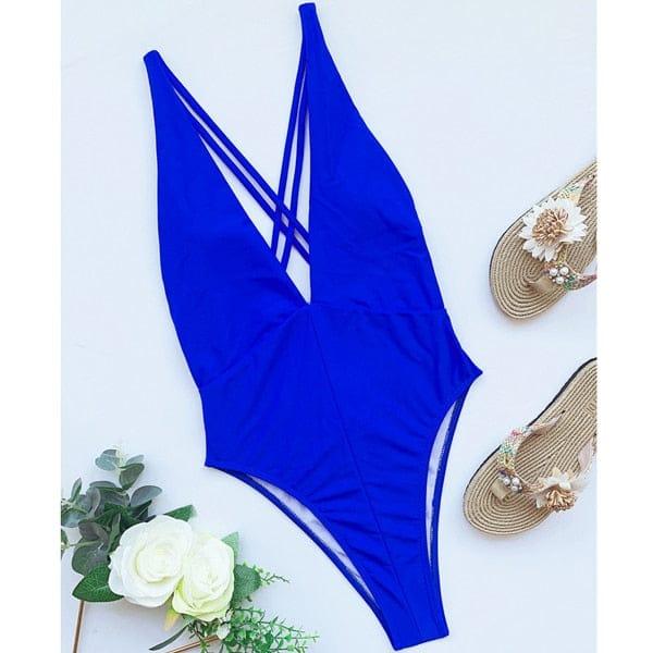 Tessa one piece swimsuit Verso Blue S 