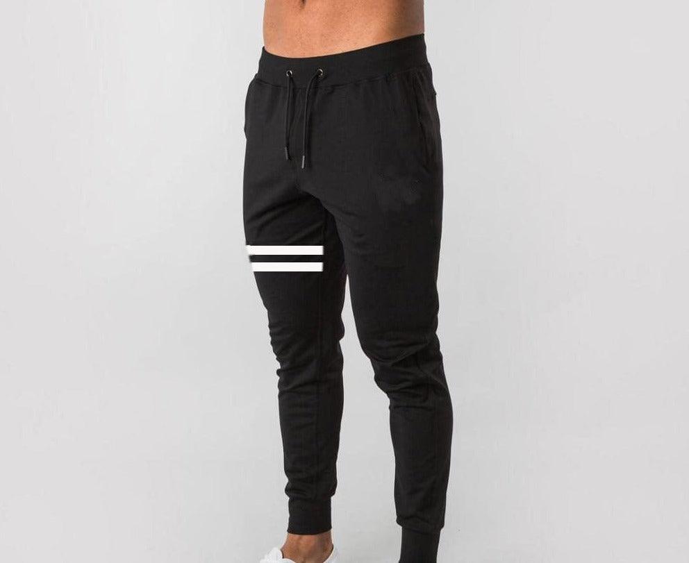 Thomas Sweatpants - short stripes Verso Black S 