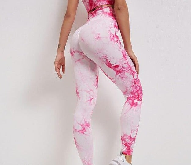 Tie dye set Verso Pink Leggings S 