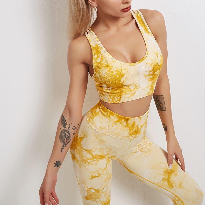 Tie dye set Verso Yellow bra S 