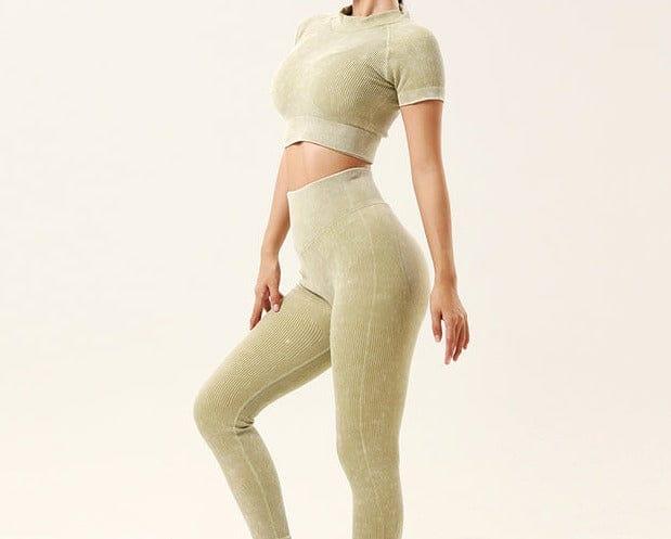 Tori long & short leggings set one Verso Olive green M 