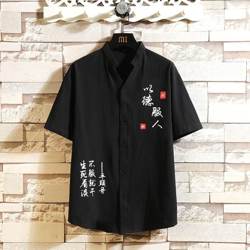 Wang button up shirt (Plus sizes) - VERSO QUALITY MATERIALS