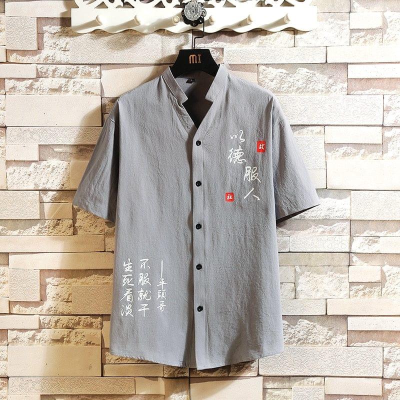 Wang button up shirt (Plus sizes) - VERSO QUALITY MATERIALS