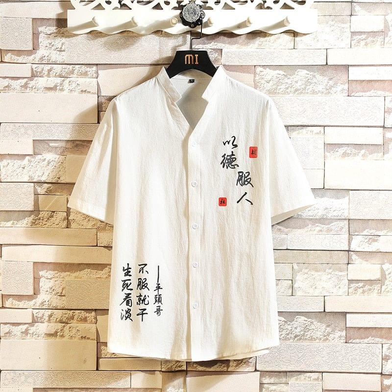 Wang button up shirt (Plus sizes) - VERSO QUALITY MATERIALS