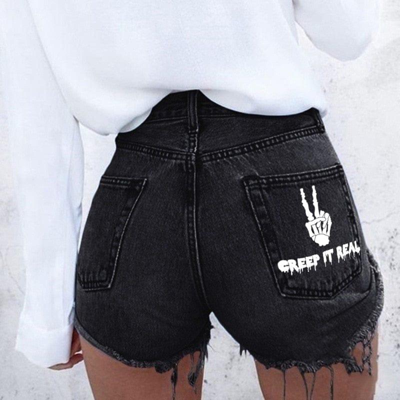 Winter denim shorts - VERSO QUALITY MATERIALS