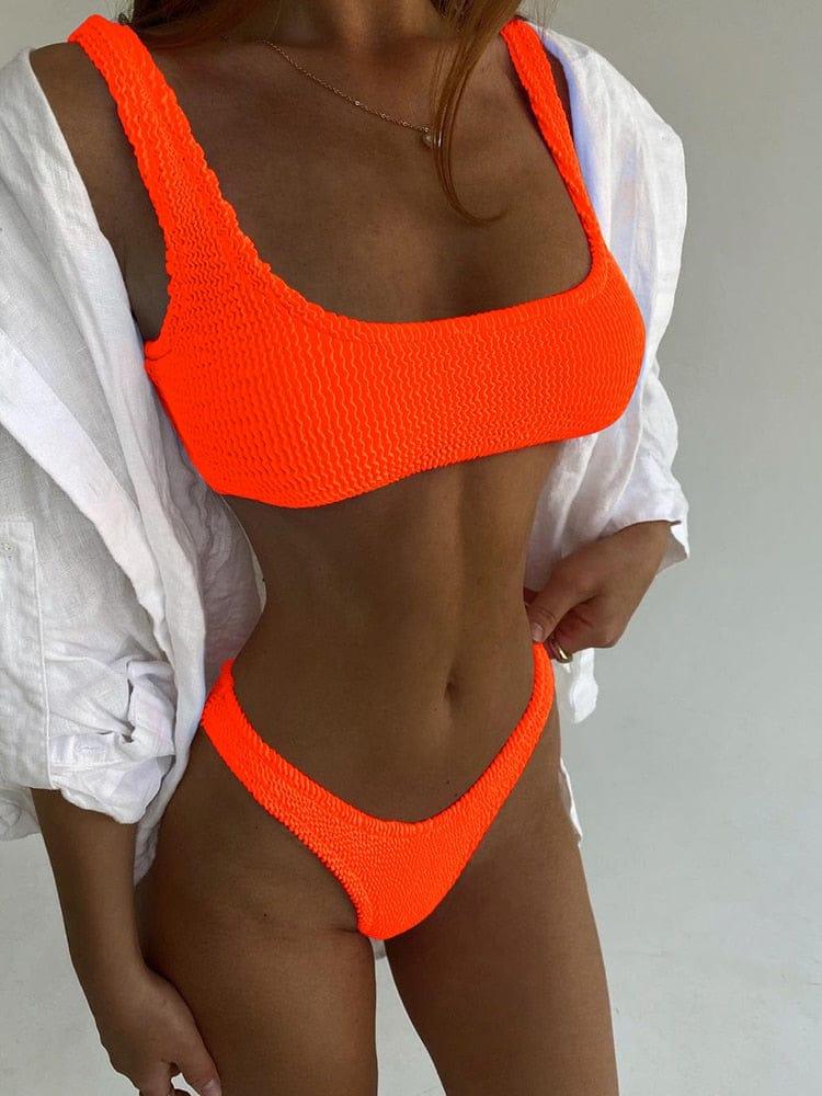 Winter swimsuit bikini Verso Orange S 