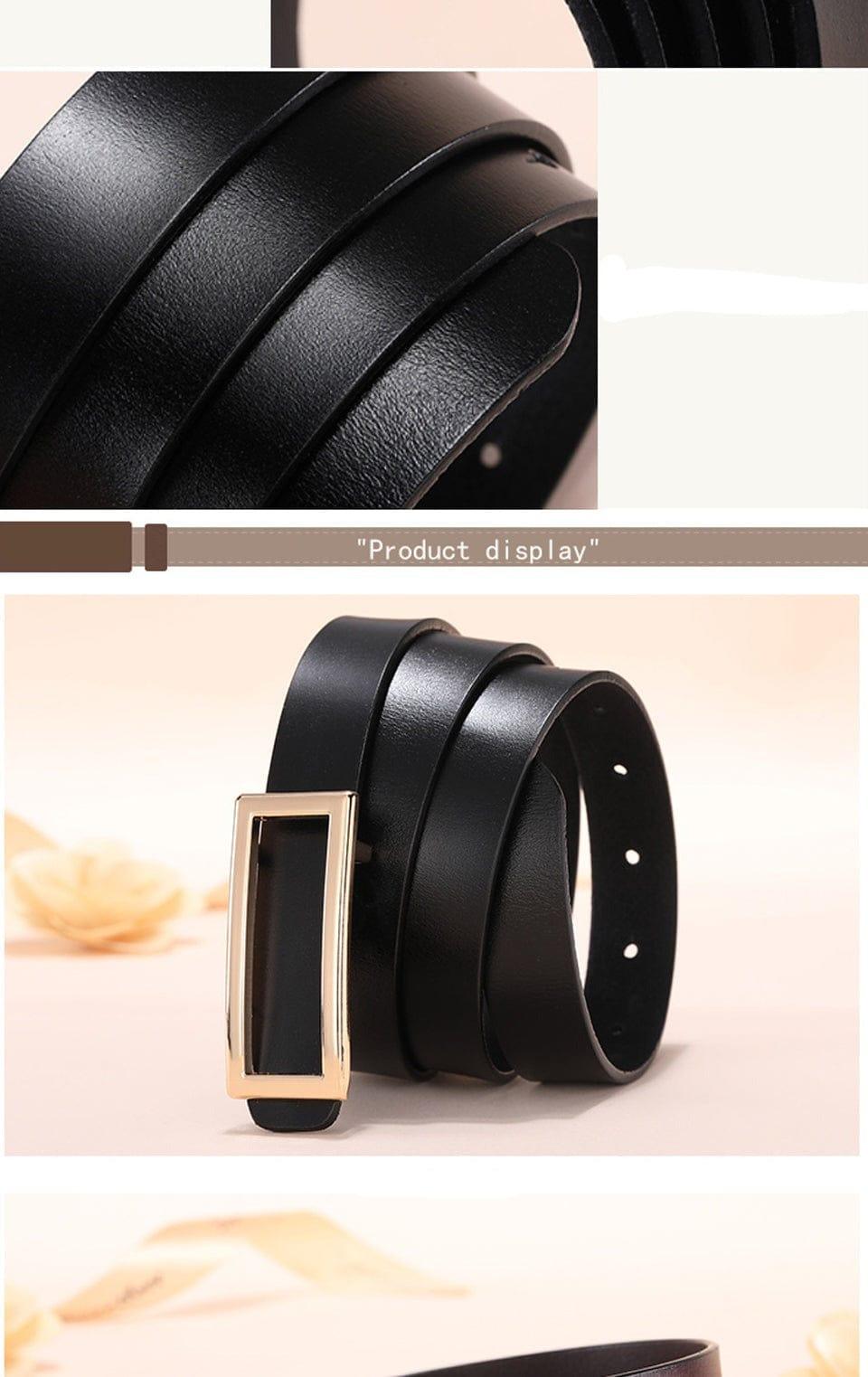 Zoey leather belt - VERSO QUALITY MATERIALS